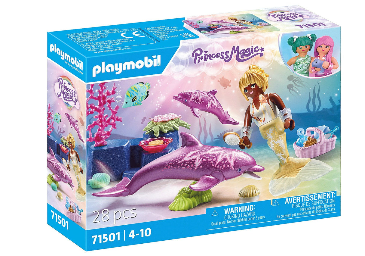Playmobil 71501 Princesa Sirena Mágica Con Delfines