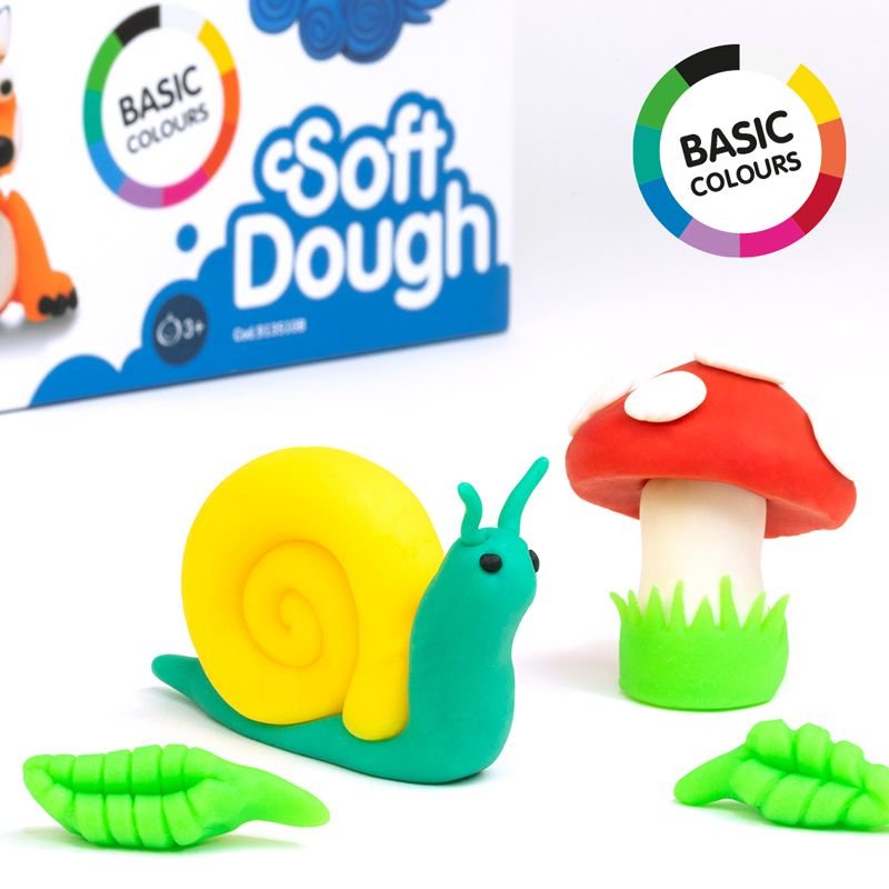 Caja 10 Frascos 85g Básico Soft Dough Milan