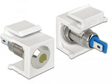 Delock 86436 Conector Keystone Led Azul, Acero Inoxidable, Blanco, Amarillo