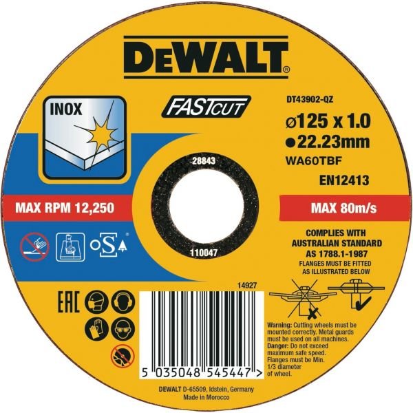 Dewalt Dt43902-Qz Metall-Trennscheibe 125mm