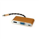 Roline Gold Display Adapter Usb Typ C - Vga   Hdmi   C (Pd)
