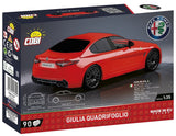 Cobi Alfa Romeo Giulia Quadifoglio, Design Toys Red Cobi-24604