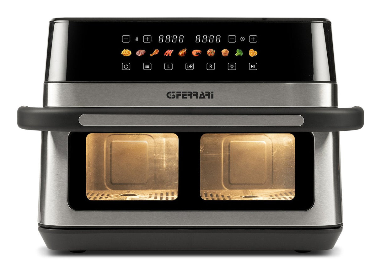 Freidora  G3 Ferrari G10223 Doble 12 L Independiente 2200 W Freidora De Aire Caliente Negro, Acero Inoxidable