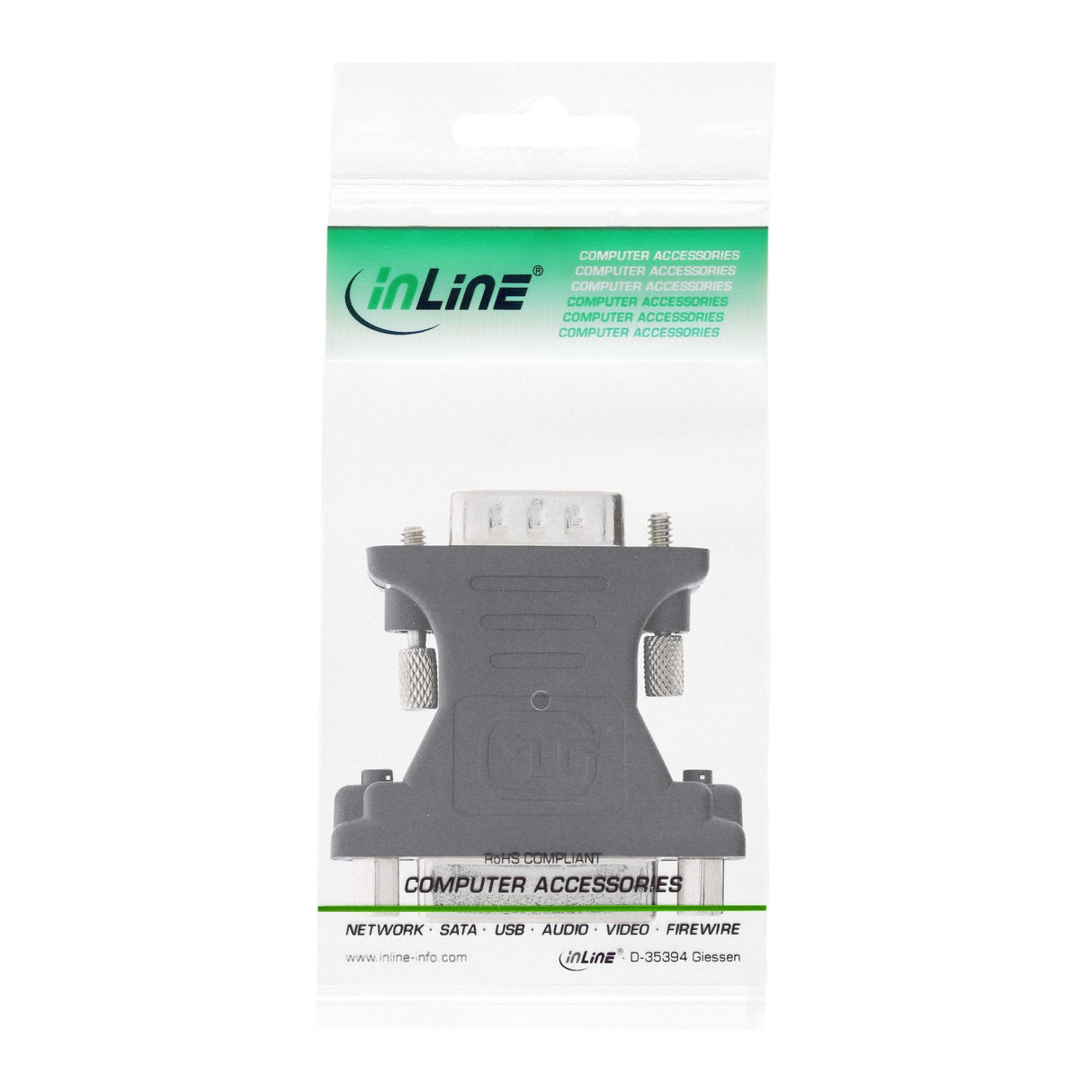 Adaptador Inline Dvi-A Dvi 24+5 Hembra A Hd15 Macho