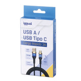 EAN 8435364319994 - iggual IGG319994 cable USB USB 2.0 1 m USB A USB C 480 Gbit/s Negro imagen 4