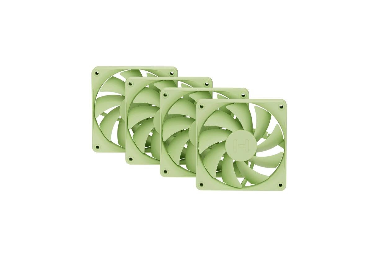 Hyte Fa12, Ventilador De Caja Verde Claro, Paquete De 4, 120 Mm Fan-Hyte-Fa12-Mm-4