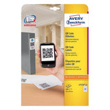 Avery Etiquetas Adhesivas Para Códigos Qr 45x45mm Inkjet/Láser 20 X 25h Blanco