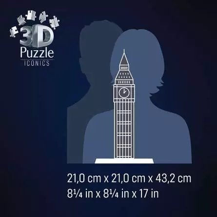 Ravensburger 3d Puzzle Iconics: Big Ben - Con Luz 216 Partes 12008025