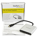 Lector De Tarjetas Externo Startech Usb-C De Accs Flash Sd Cf Microsd