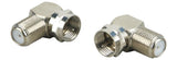 Schwaiger F-Winkeladapter F-Conector Macho-F-Conector Hembra Plateado