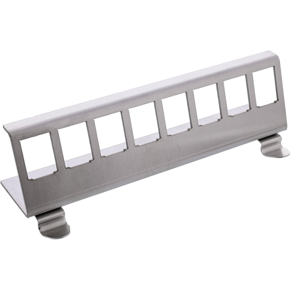 Inline® Keystone Mounting For Din Rail, 8-Port, Metal