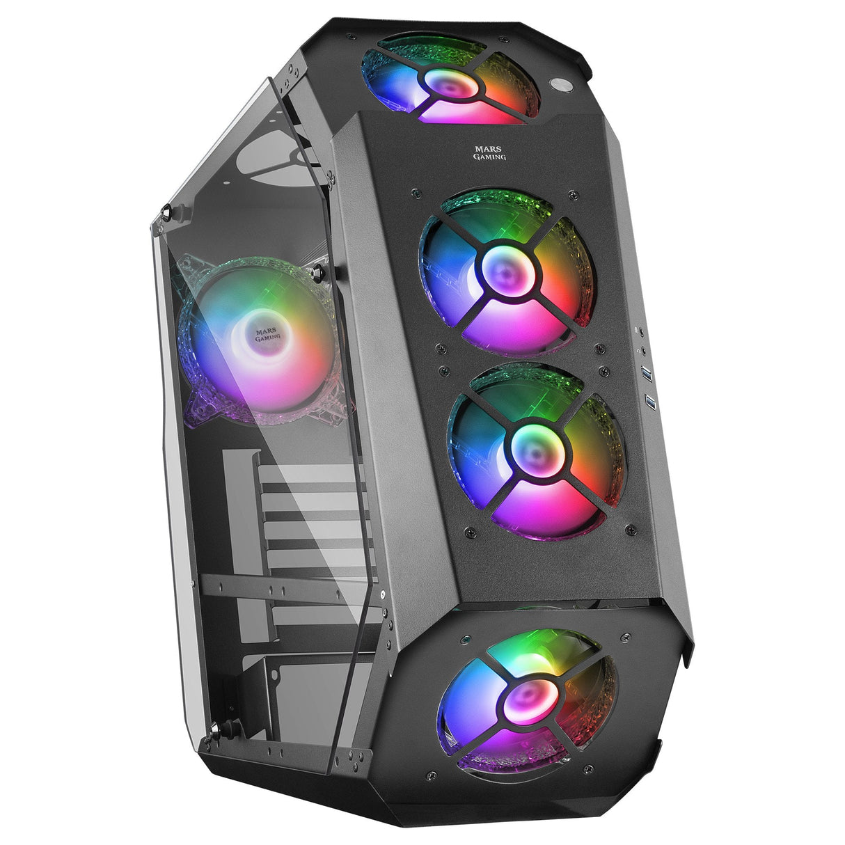 Caja Pc Marsgaming E-Atx Mc51 Black