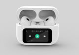Auriculares Bluetooth Tws Blancos, Display Lcd Y Cancelación De Ruido