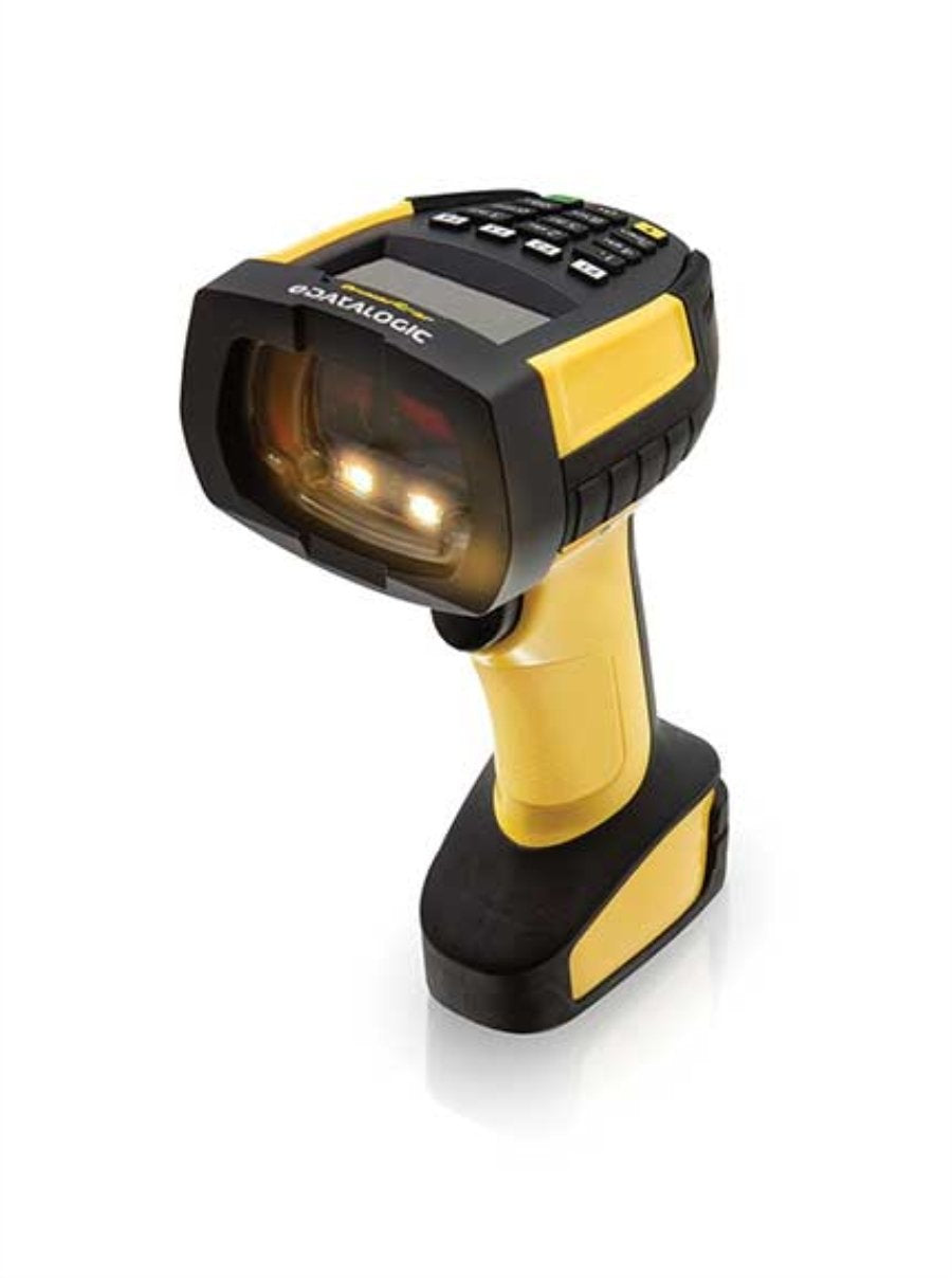 Lector De Códigos De Barras Portátil  Datalogic Pm9600-Dkhp433rk10  1d/2d Laser Negro, Amarillo