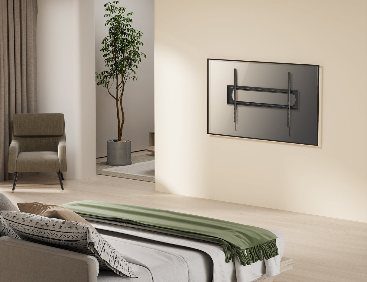 Soporte Pantalla 60- 120" Fijo  Heavy Duty Equip Max. 120kgs Vesa Max 900x400"