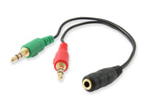 Equip Cable Audio Estereo Mini Jack 3.5mm Hembra A 2 Jack 3.5mm Macho 147942
