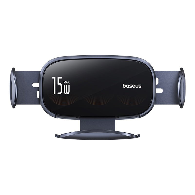 Baseus Car Charger Lightchaser Series Inductive 15w Holder For Air Vent, Black (Bs-Cm029)