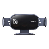 Baseus Car Charger Lightchaser Series Inductive 15w Holder For Air Vent, Black (Bs-Cm029)