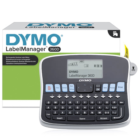 EAN 3501170879498 - DYMO LabelManager 360D impresora de etiquetas Transferencia térmica 180 x 180 DPI 12 mm/s Alámbrico D1 QW imagen 1
