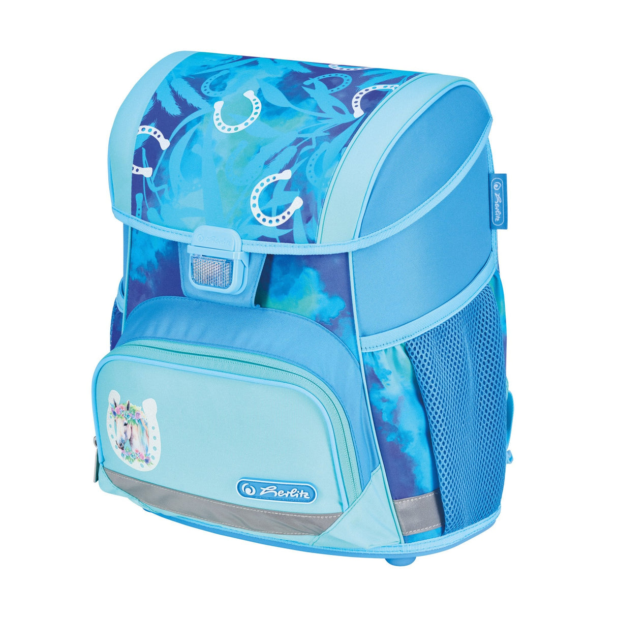 EAN 4008110397092 - Herlitz Loop Plus Lucky Horse juego de mochila escolar Chica Poliéster Azul, Azul claro imagen 7