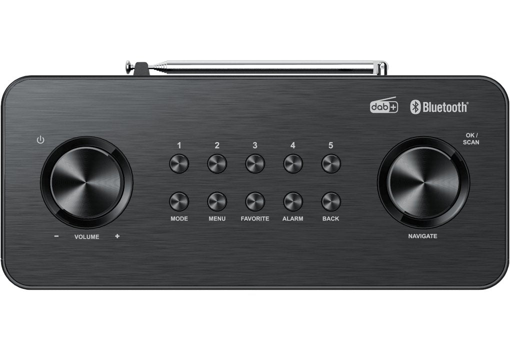 Kenwood Cr-M80dab Dab+ Radio, Grosses Tft Farbdisplay, Bluetooth Negro