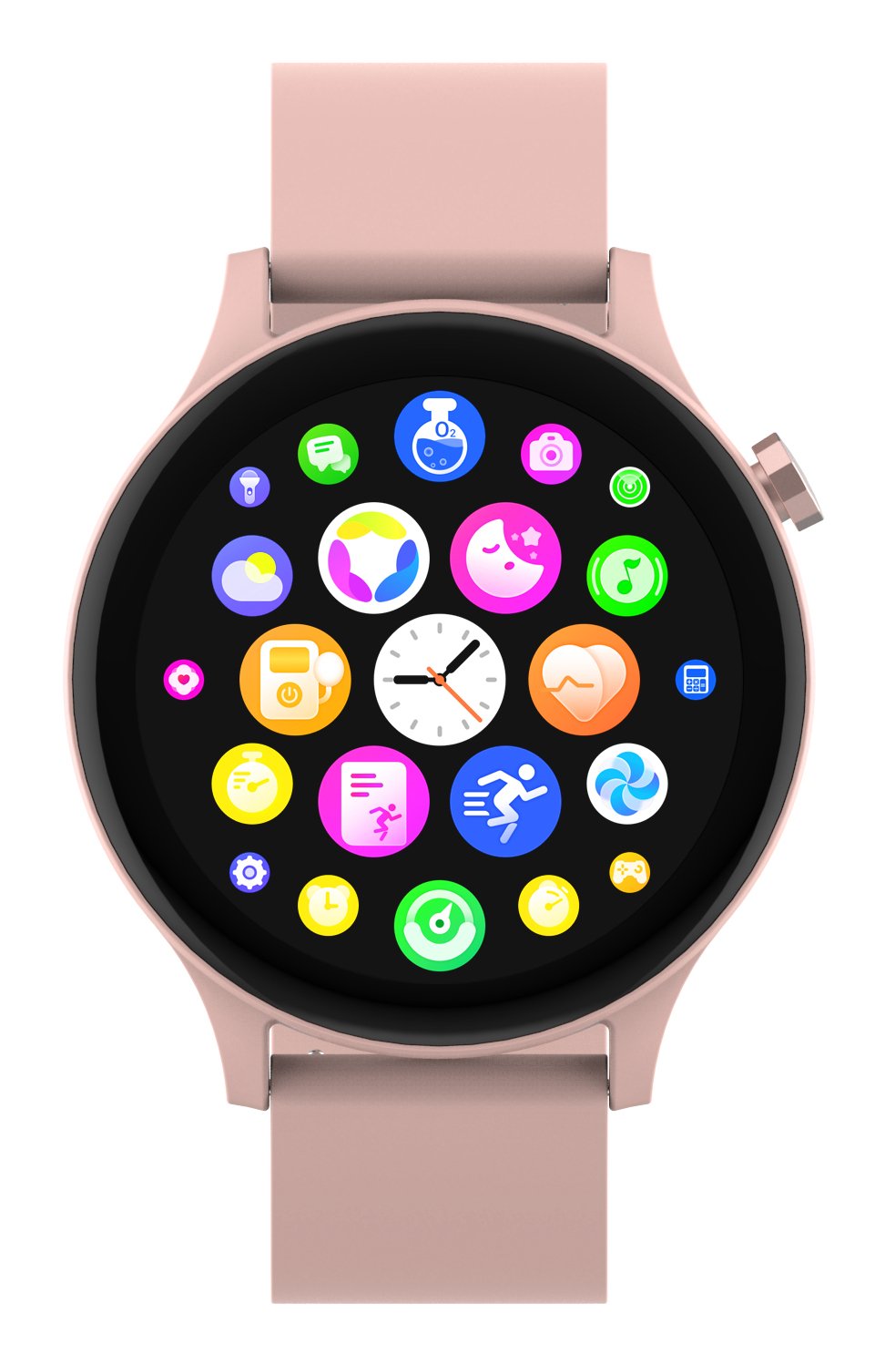 Smartwatch Denver Swc-338ro  3,51 Cm (1.38") Tft 44.5 Mm Digital 240 X 240 Pixeles Pantalla Táctil Rosa