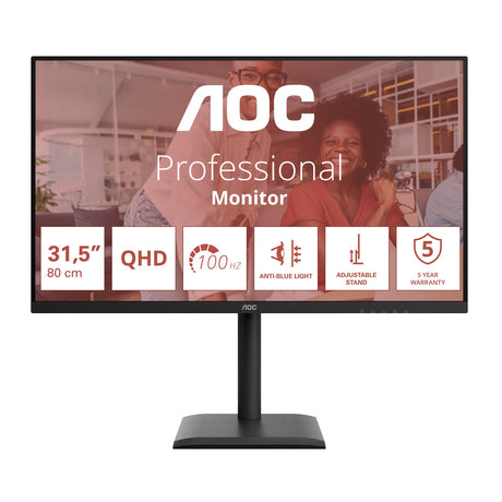 EAN 4038986112956 - AOC E4 Q32E4U pantalla para PC 80 cm (31.5") 2560 x 1440 Pixeles Quad HD LED Negro imagen 2
