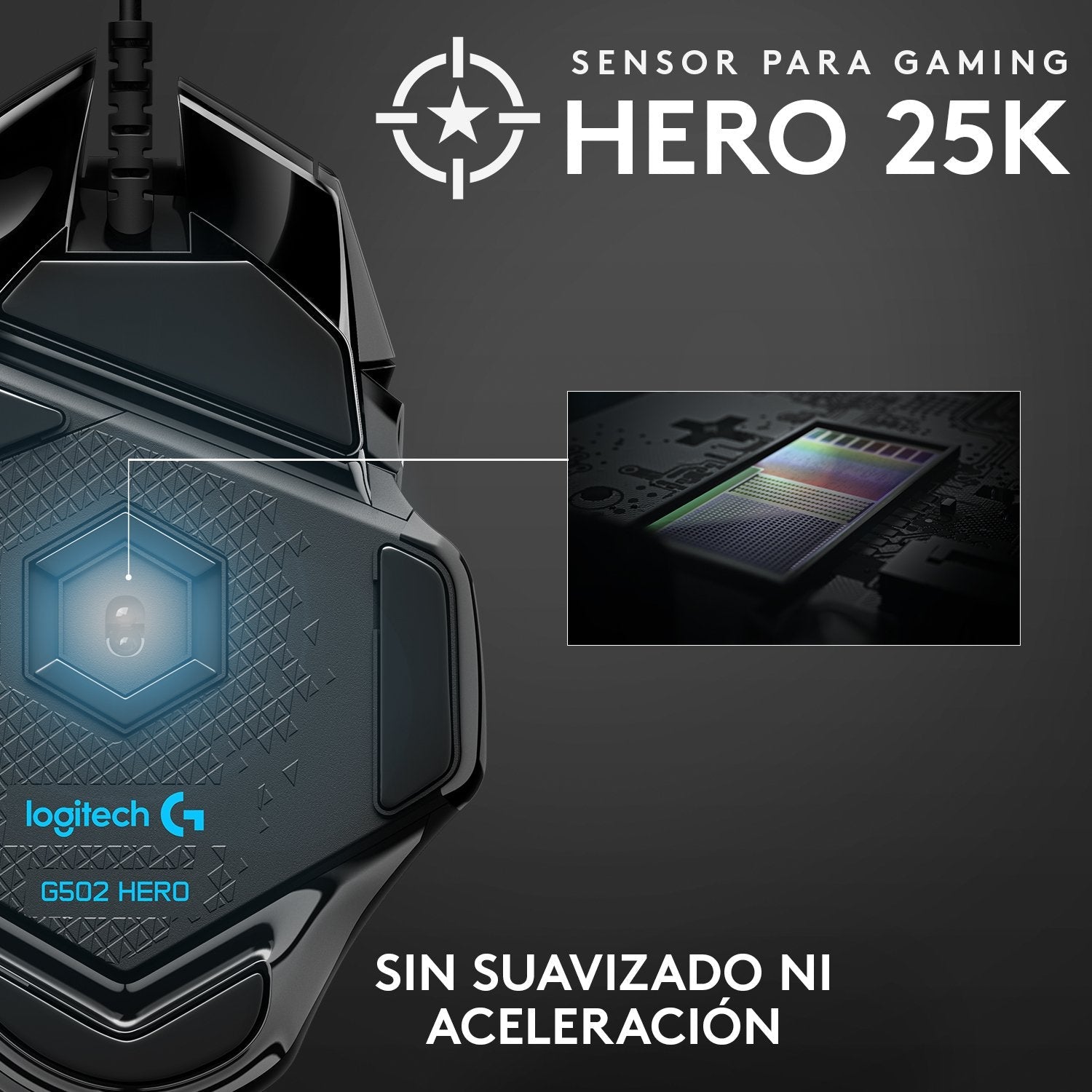EAN 5099206080270 - Logitech G 910-005471 ratón Juego mano derecha USB tipo A Óptico 25600 DPI imagen 14