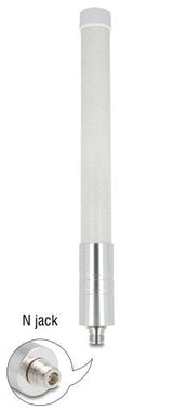 Delock 4g   Wifi 2,4 Ghz Antenne N Buchse 3 Dbi 33,3 Cm Omnidirektional Starr Wand- Und Mastmontage Outdoor Weiss