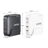 Unitek Ladowarka Biurkowa Gan 100w 2xusb-A 2xusb-C