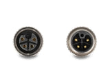 Delock M12 Cable L-Kodiert 4 Pin Stecker Rechts Gewinkelt Zu Buchse Gerade Pur Schleppkettentauglich 1 M Schwarz