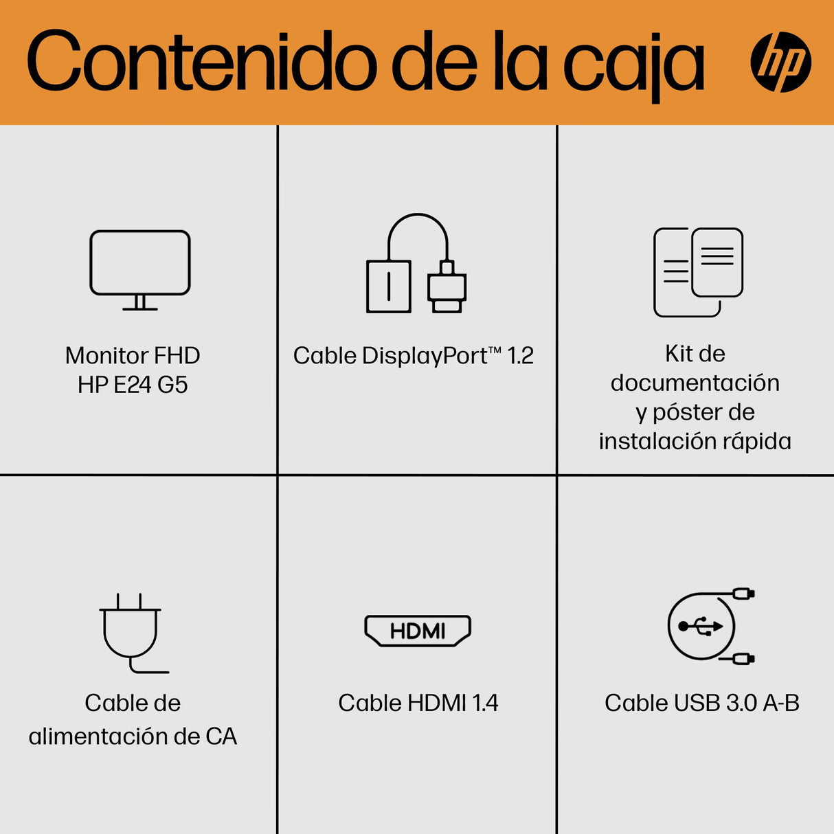 EAN 5715063139233 - HP E-Series E24 G5 FHD Monitor pantalla para PC 60,5 cm (23.8") 1920 x 1080 Pixeles Full HD LCD Plata, Ne imagen 4