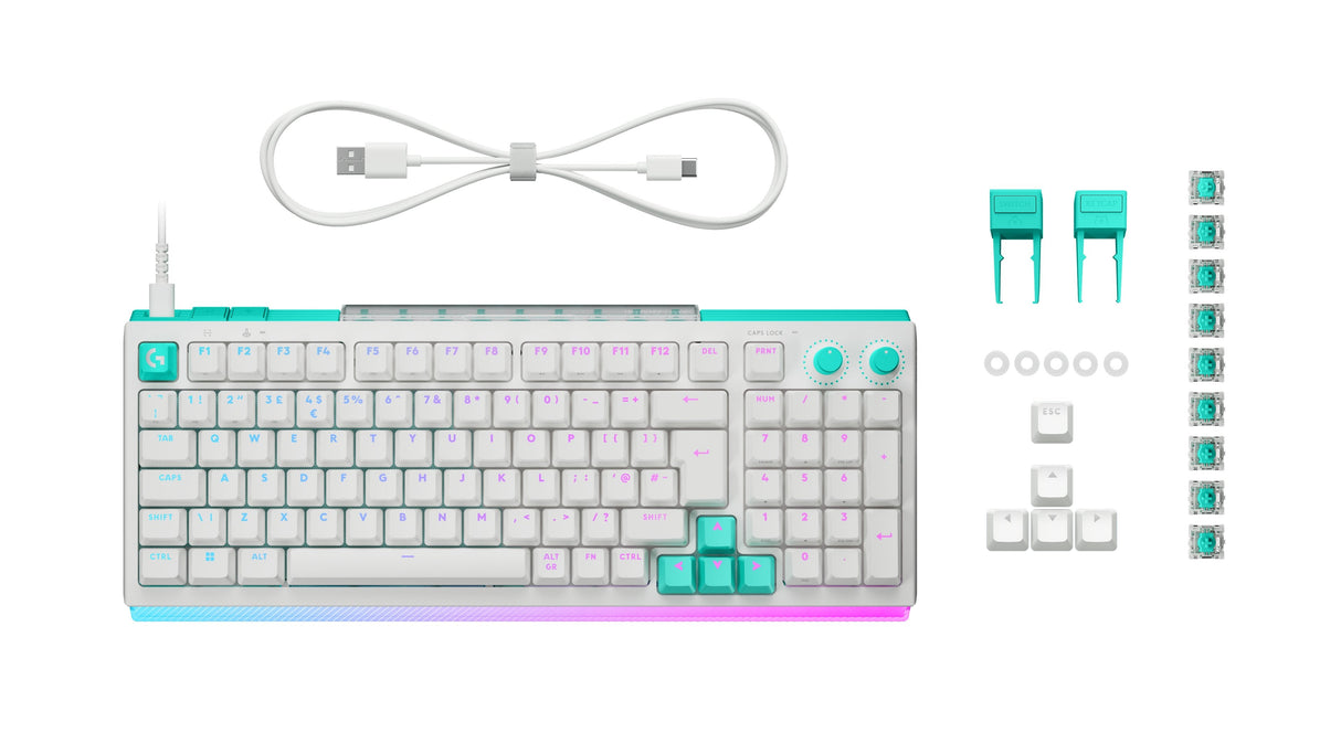 Teclado Compacto Logitech G512 X 98 Magnético Con Retroiluminación Rgb Lightsync, Switches Dual Swap Y Activación Ajustable