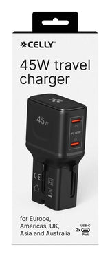 EAN 8021735224549 - Celly MULTIPLUGSL45W cargador de dispositivo móvil Auriculares, Smartphone, Tableta Negro Corriente alter imagen 7