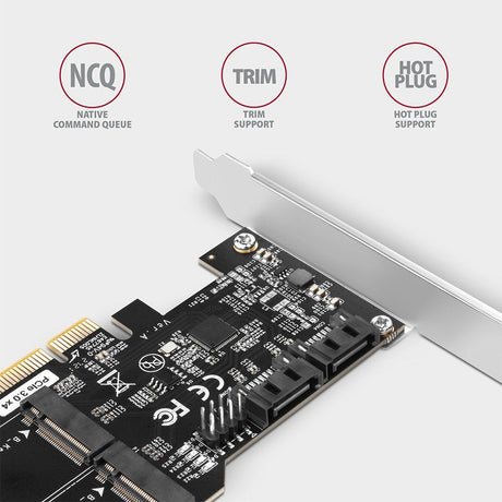 EAN 8595247906984 - Axagon PCES-SA4M2 PCIe Controller 2x internal SATA 6G port+ M.2 B-key tarjeta y adaptador de interfaz Int imagen 4
