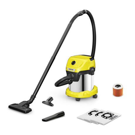 EAN 4054278874708 - Kärcher WD 3 S 15 L Aspiradora de tambor Seca y húmeda 1000 W Bolsa para el polvo imagen 1