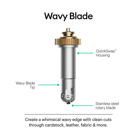 EAN 0093573390999 - Cricut Wavy Blade + QuickSwap Housing imagen 2
