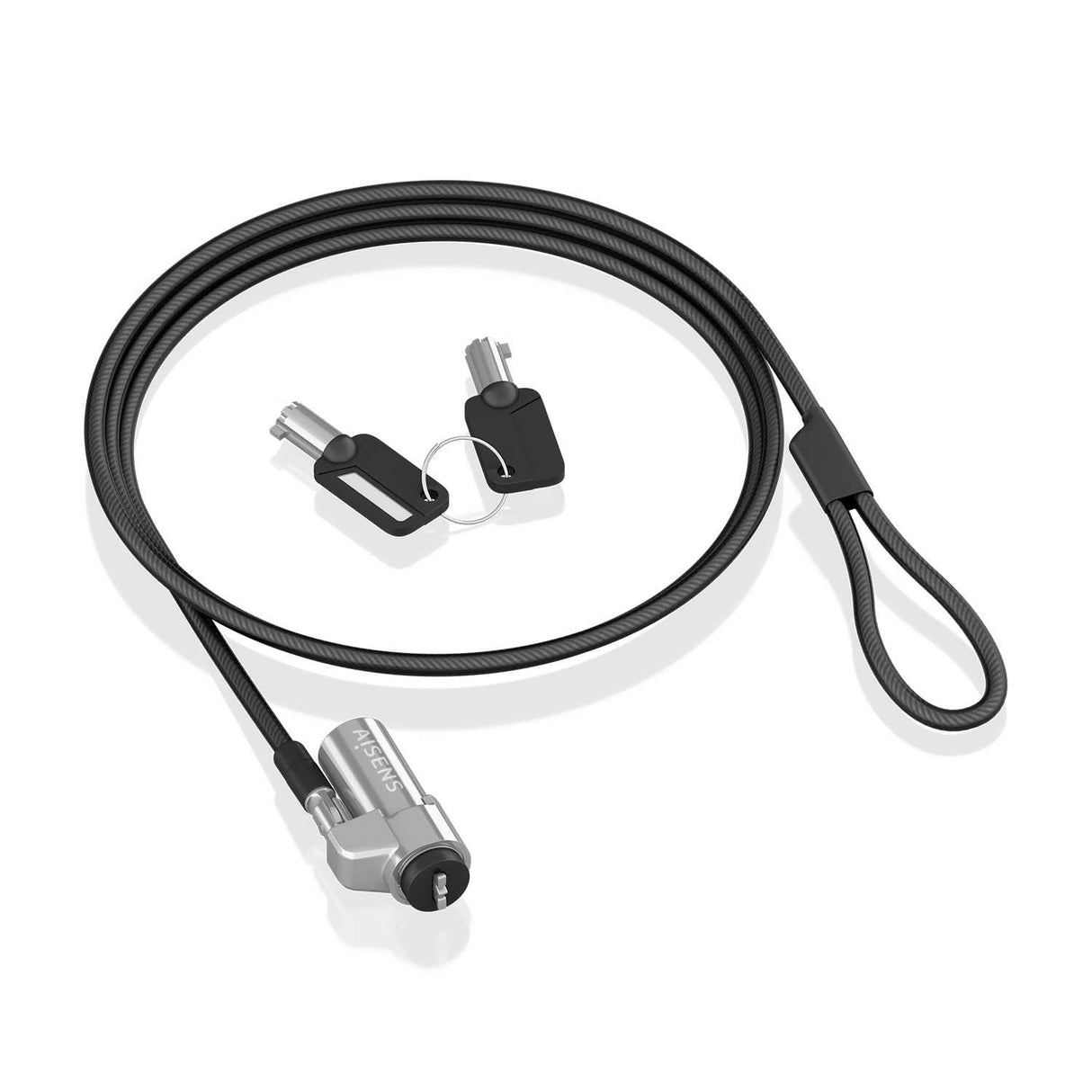 Aisens Cable De Seguridad Tipo Nano Para Portátiles Aslk-D45k06-Bk 1.5m