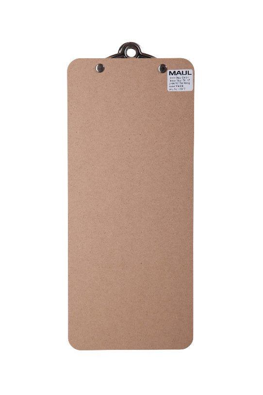 Maul Klemmbrett Maulbill, 28x11,5x3 Cm, Hartfaser Holz