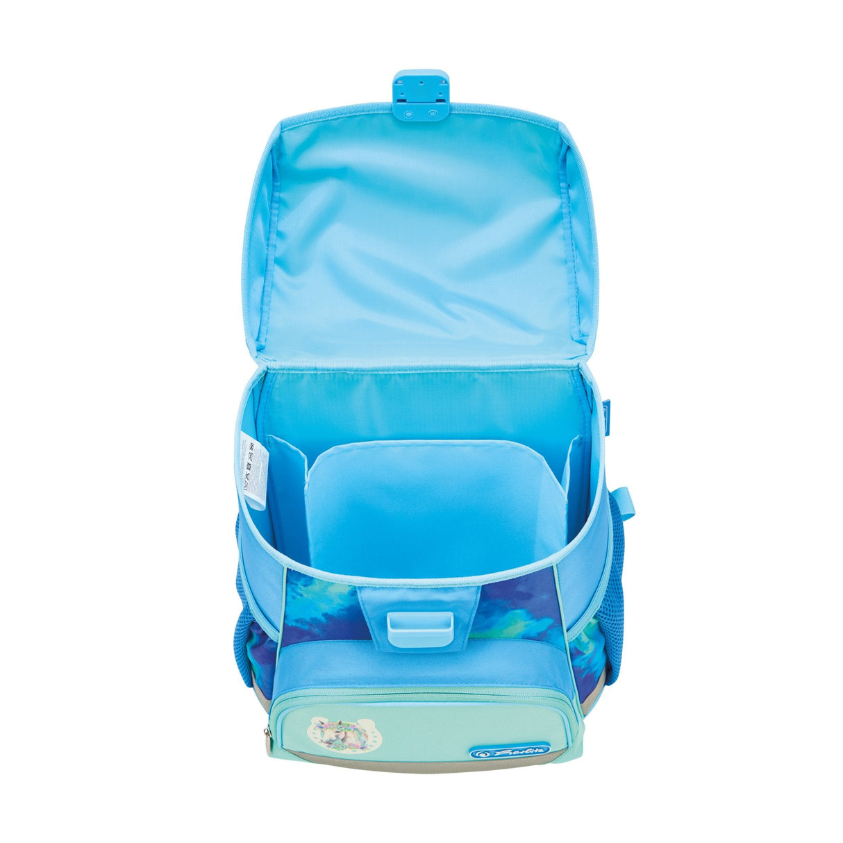 EAN 4008110397092 - Herlitz Loop Plus Lucky Horse juego de mochila escolar Chica Poliéster Azul, Azul claro imagen 4