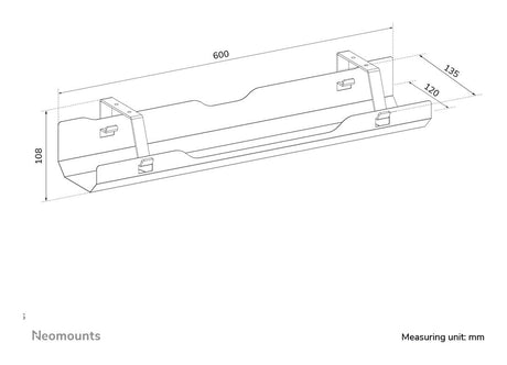 EAN 8721246340058 - Neomounts ADS07-122WH organizador de cables Escritorio Bandeja de cables Blanco 1 pieza(s) imagen 11