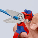 Tijeras Eléctricas Con Ángulo De Knipex 95 05 20 Sb Rojo/Azul