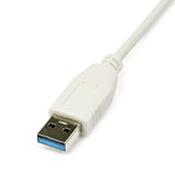Startech Adaptador De Red Usb 3.0 A Rj45 Gigabit 1gbps Blanco  Usb31000sw