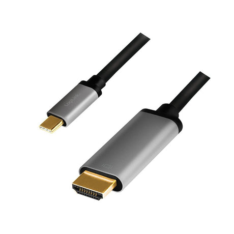 EAN 4052792062212 - LogiLink CUA0101 cambiador de género para cable USB 3.2 Gen1 Type-C HDMI-A Negro, Gris imagen 1