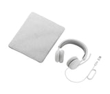 Auricular  Logitech Zone Wired 2 For Business Cableado Cancelación De Sonido Activo Blanco Hueso Certificado Para Equipos De Microsoft