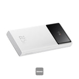 Star-Lord Digital Display Fast Charge Power Bank 10000mah 22.5w White(With Simple Series Charging Cable Usb To Type-C 3a 0.3m White)