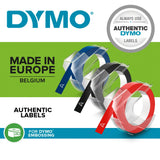 Dymo Cinta Tradicional 84774, 9mmx3m Azul, Blister 3 Unidades