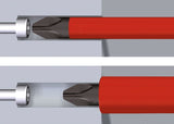 Destornillador Wiha Con Cargador De Puntas Liftup Electric (Rojo/Amarillo, 7 Partes)