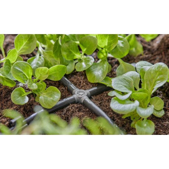 Gardena Micro-Drip-System Travesaño De 4,6 Mm (3/16"), Conexión (Gris Oscuro, 10 Piezas, Modelo 2023) 13214-20