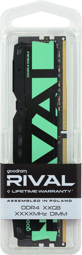 EAN 5908267914984 - Goodram *DDR4 Rival Radiant 8GB (1* 8)/3200 CL16 Green módulo de memoria 1 x 8 GB 3200 MT/s 288-pin DIMM imagen 8